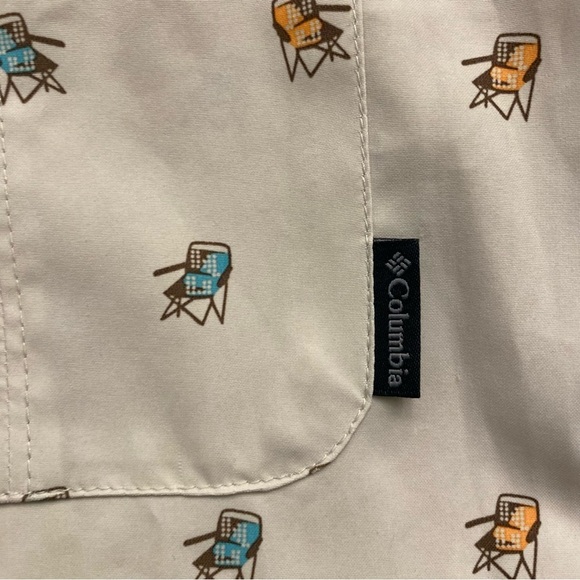 Columbia button up shirt Lawn chair camping shirt omni shade sun protection - Picture 6 of 7